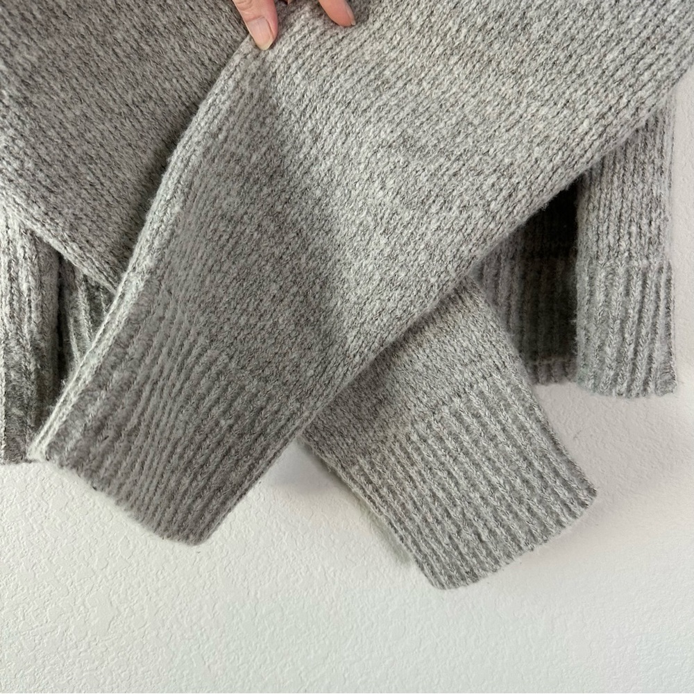 ANINE BING The Kendrick Sweater NYC Grey Cashmere SZ S - Picture 4 of 7
